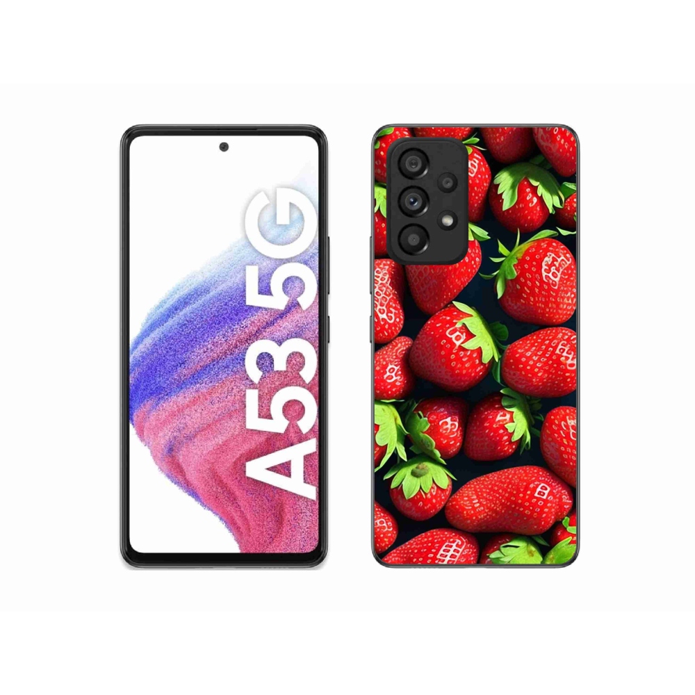 Zselés borítás mmCase Samsung Galaxy A53 5G - eper