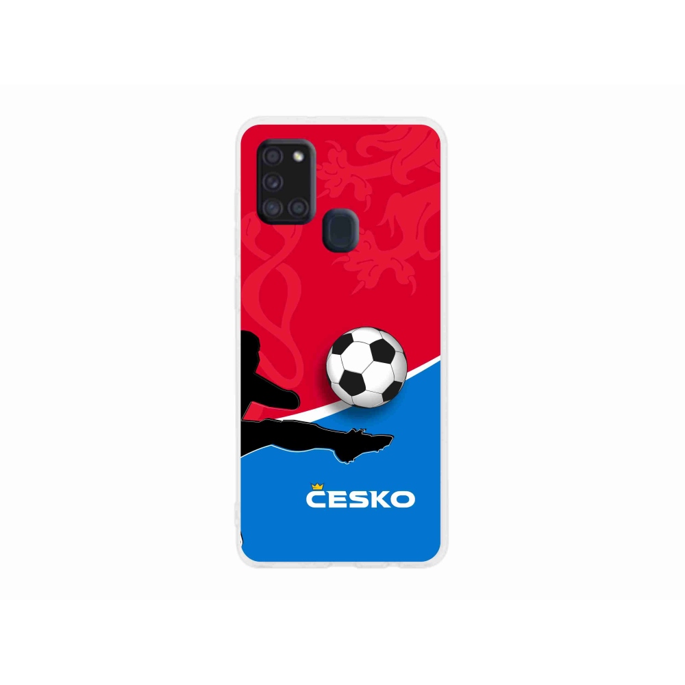 Gél borítás mmCase Samsung Galaxy A21s - Soccer Csehország 2