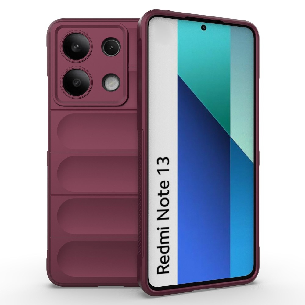 Rugg tartós zselés tok Xiaomi Redmi Note 13-hoz - bordó színű