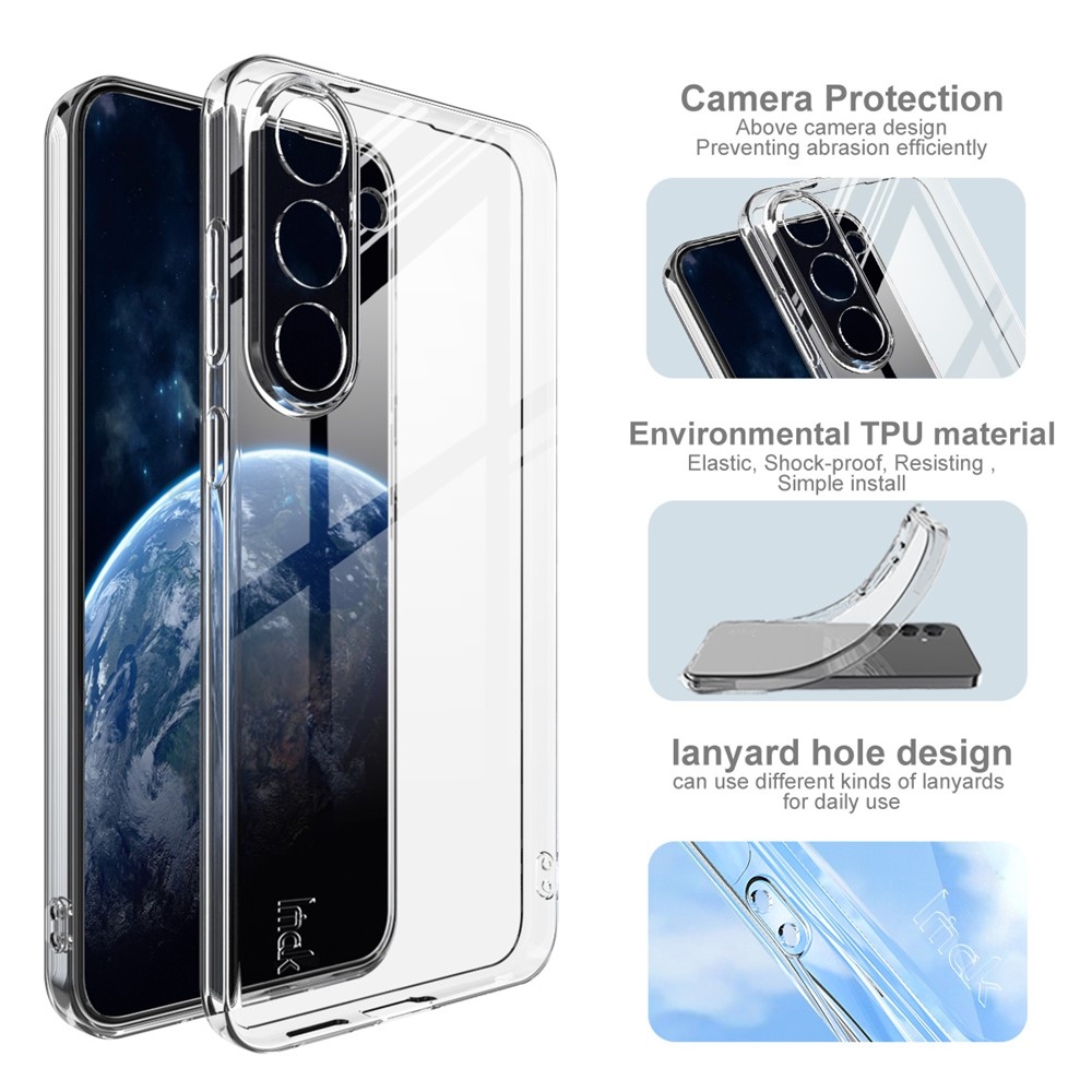 IMK átlátszó zselés tok Samsung Galaxy S25 FE készülékhez