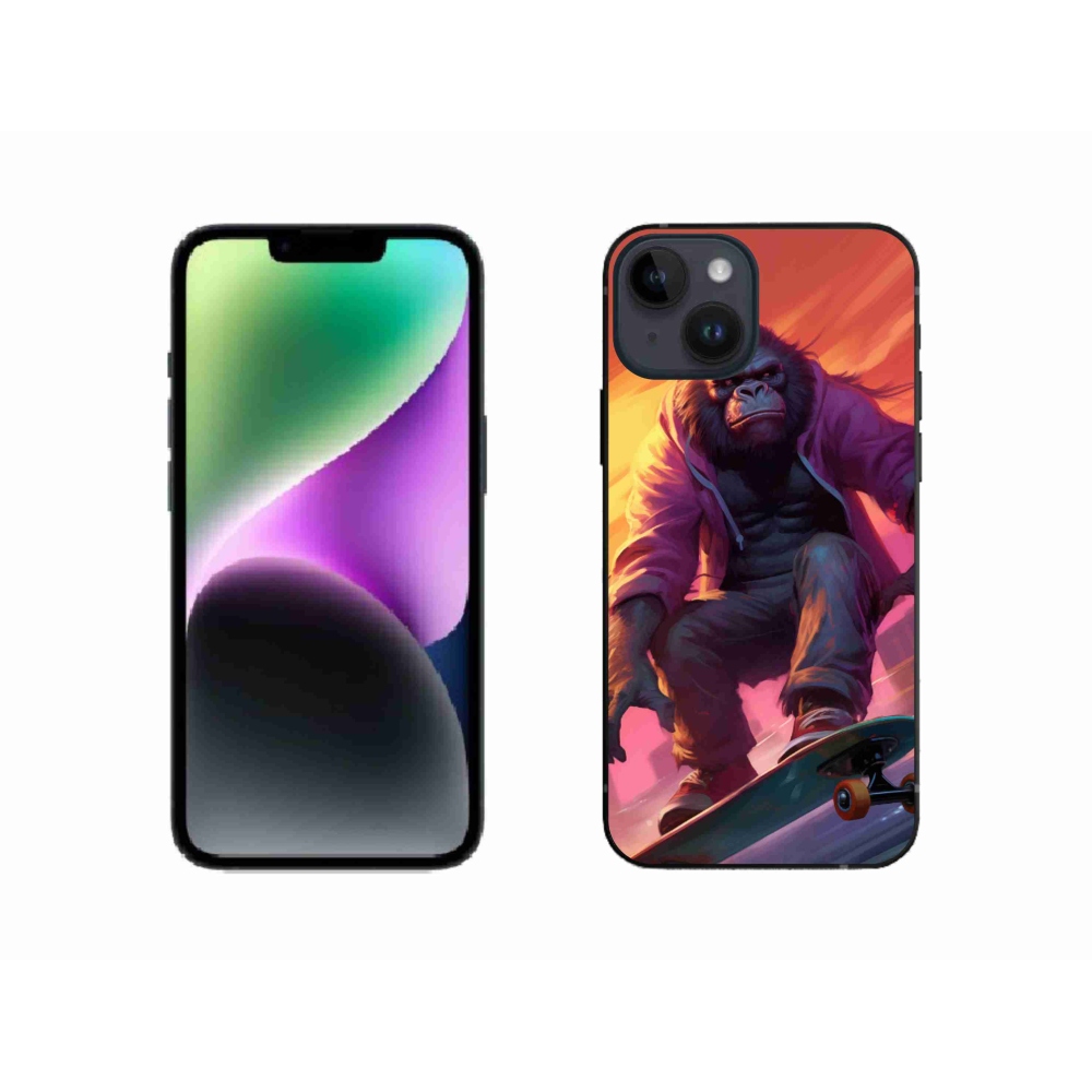 Zselés borítás mmCase iPhone 14 készülékhez - gorilla gördeszkán