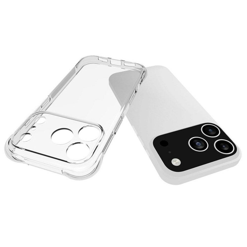 Átlátszó zselés tok iPhone 17 Pro készülékhez - átlátszó