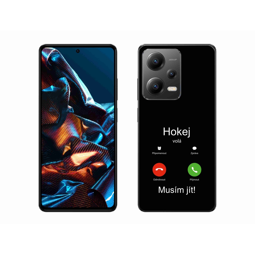 Gél borítás mmCase a Xiaomi Redmi Note 12 Pro 5G - hoki hívások fekete háttérrel