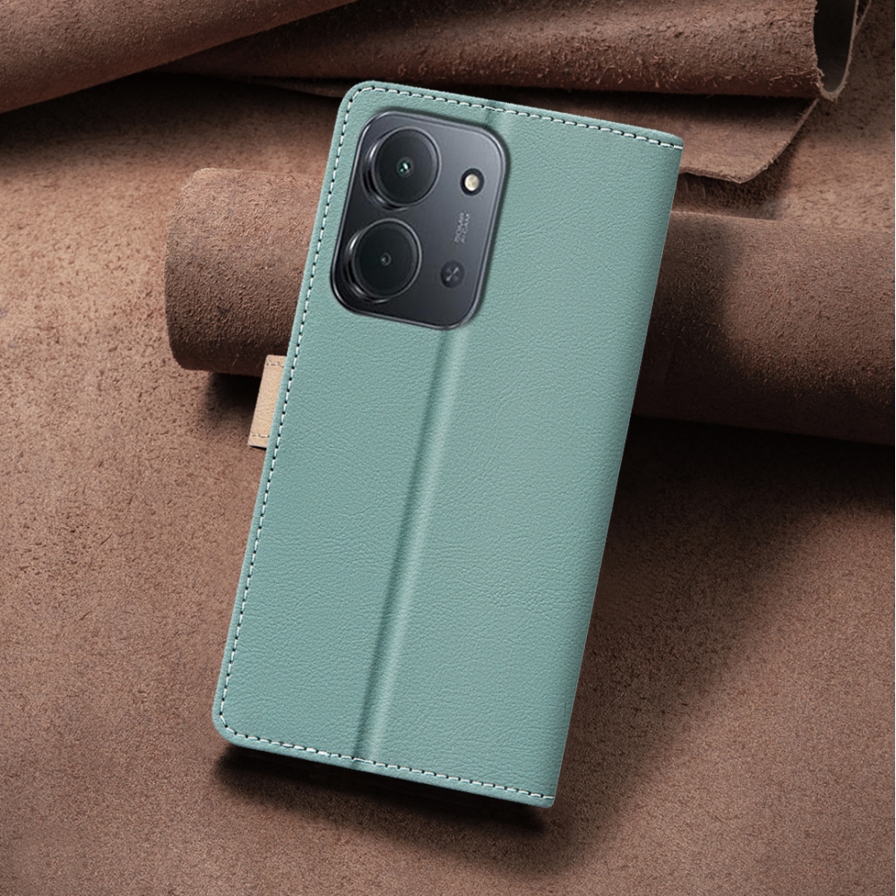 BNF DUO könyvtáska Xiaomi Redmi 15C 4G/5G (173mm) - zöld