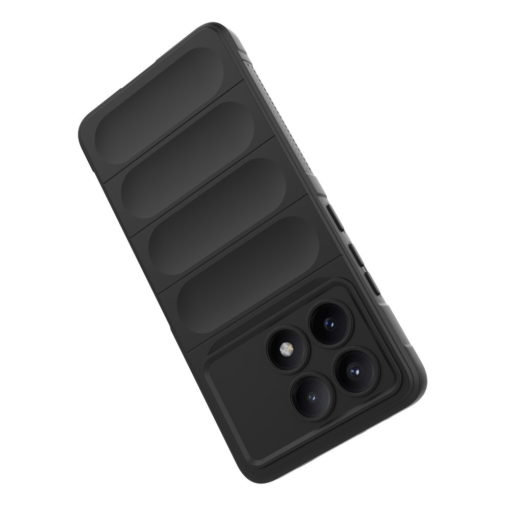 Rugg tartós gél tok a Xiaomi Poco X6 Pro 5G számára - fekete