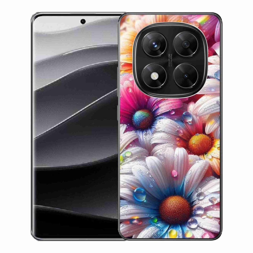 Gél borítás mmCase a Xiaomi Redmi Note 14 Pro 5G/Poco X7 5G számára - színes százszorszépek