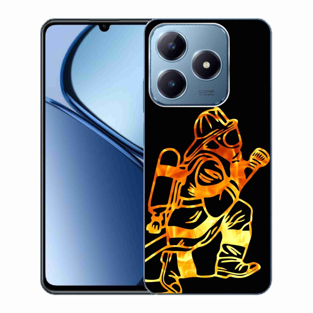 Gél borítás mmCase a Realme C63 készülékhez - tűzoltó 1