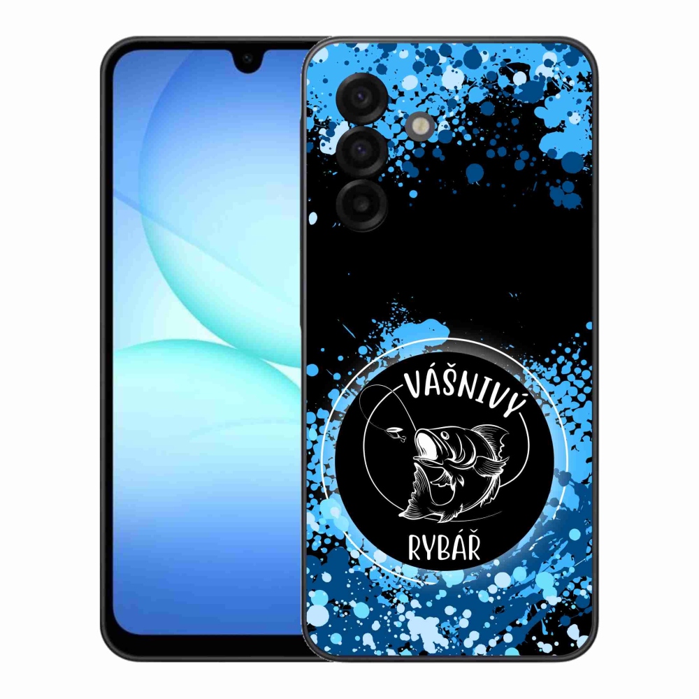Gél borítás mmCase Samsung Galaxy A17 5G - szenvedélyes halász fekete háttérrel