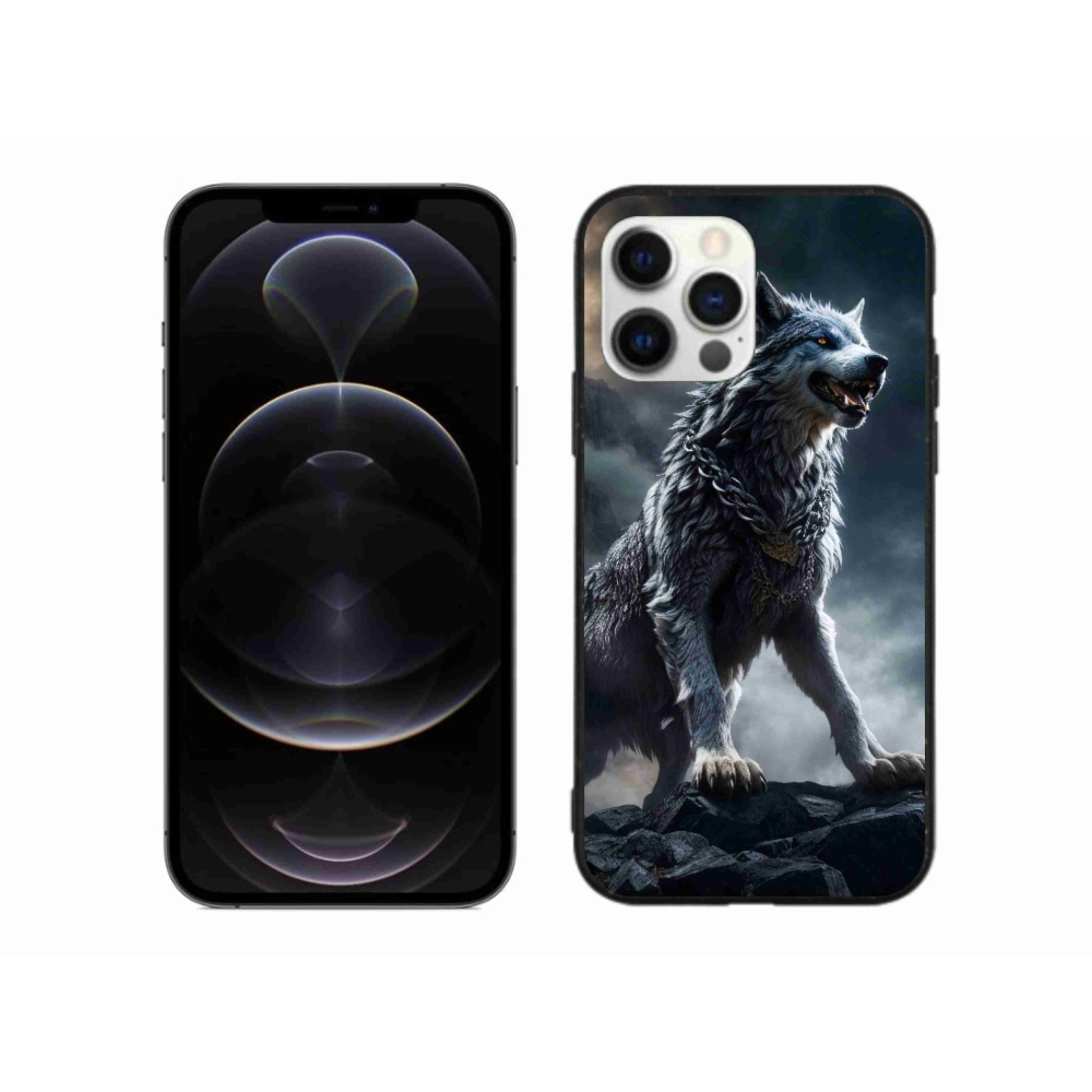 Gél borítás mmCase iPhone 12 Pro Max készülékhez - farkas 1