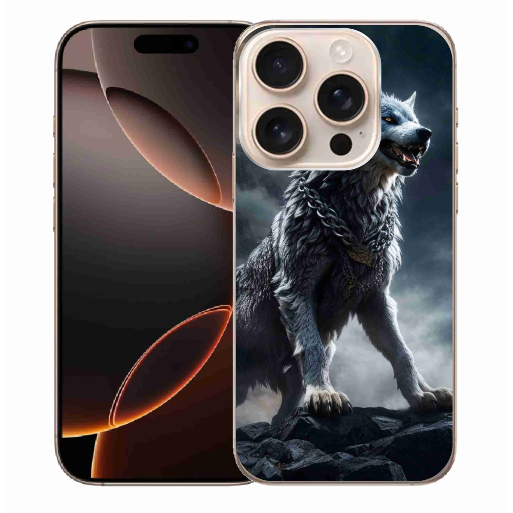 Zselés borítás mmCase iPhone 16 Pro Max készülékhez - farkas 1