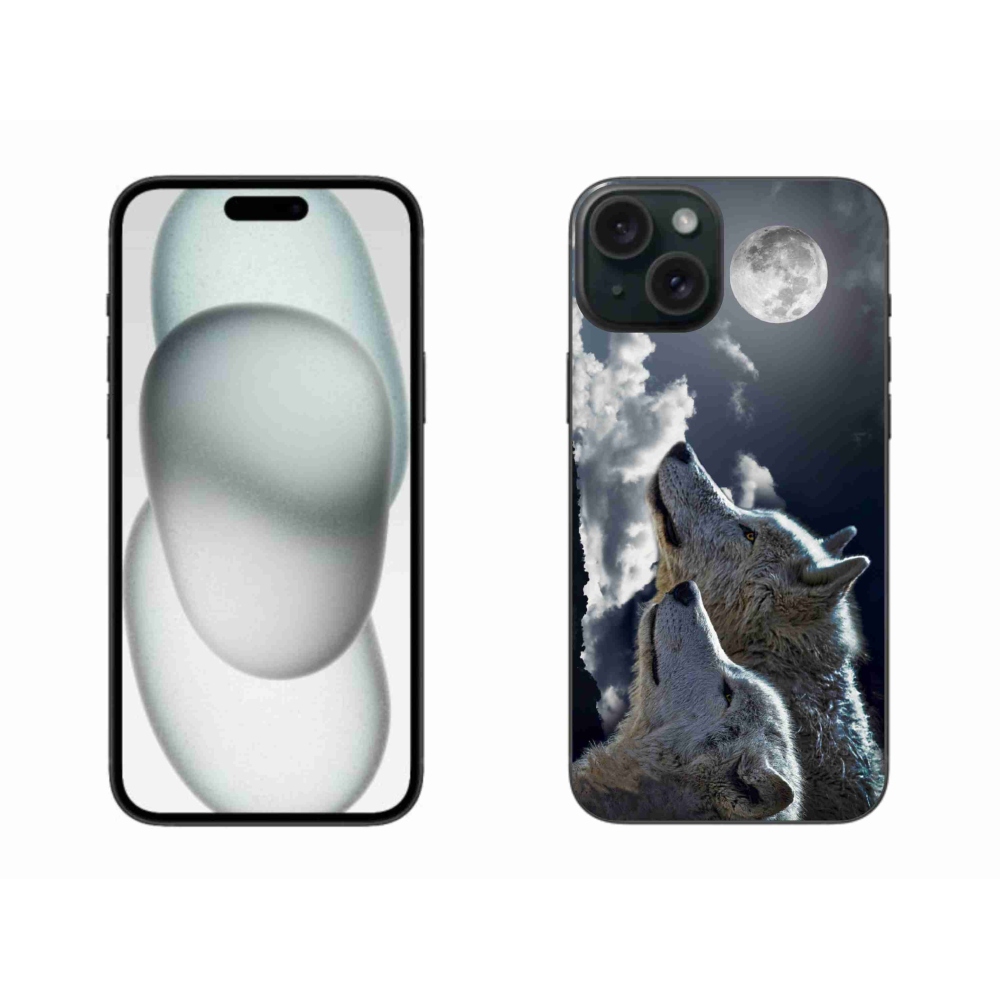 Zselés borítás mmCase iPhone 15 Plus készülékhez - farkasok