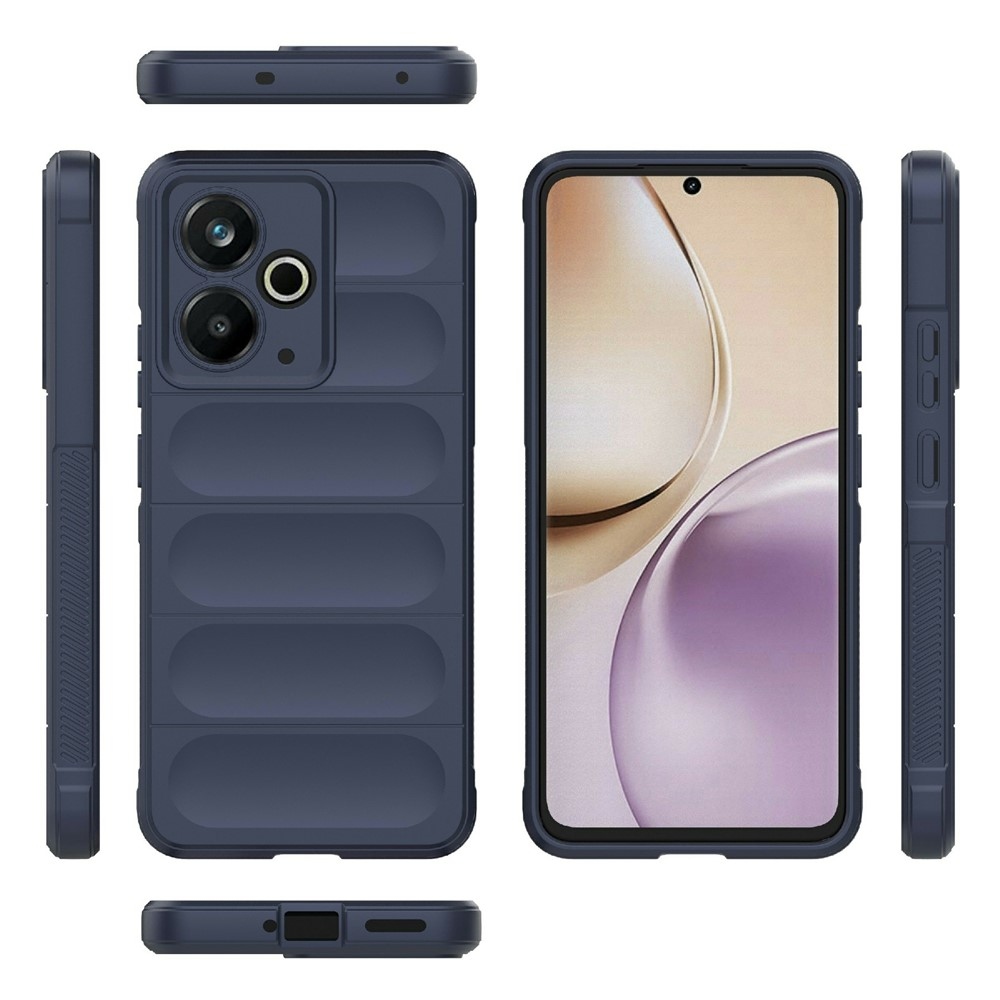 Rugg tartós zselés tok a Realme 14T 5G készülékhez - sötétkék