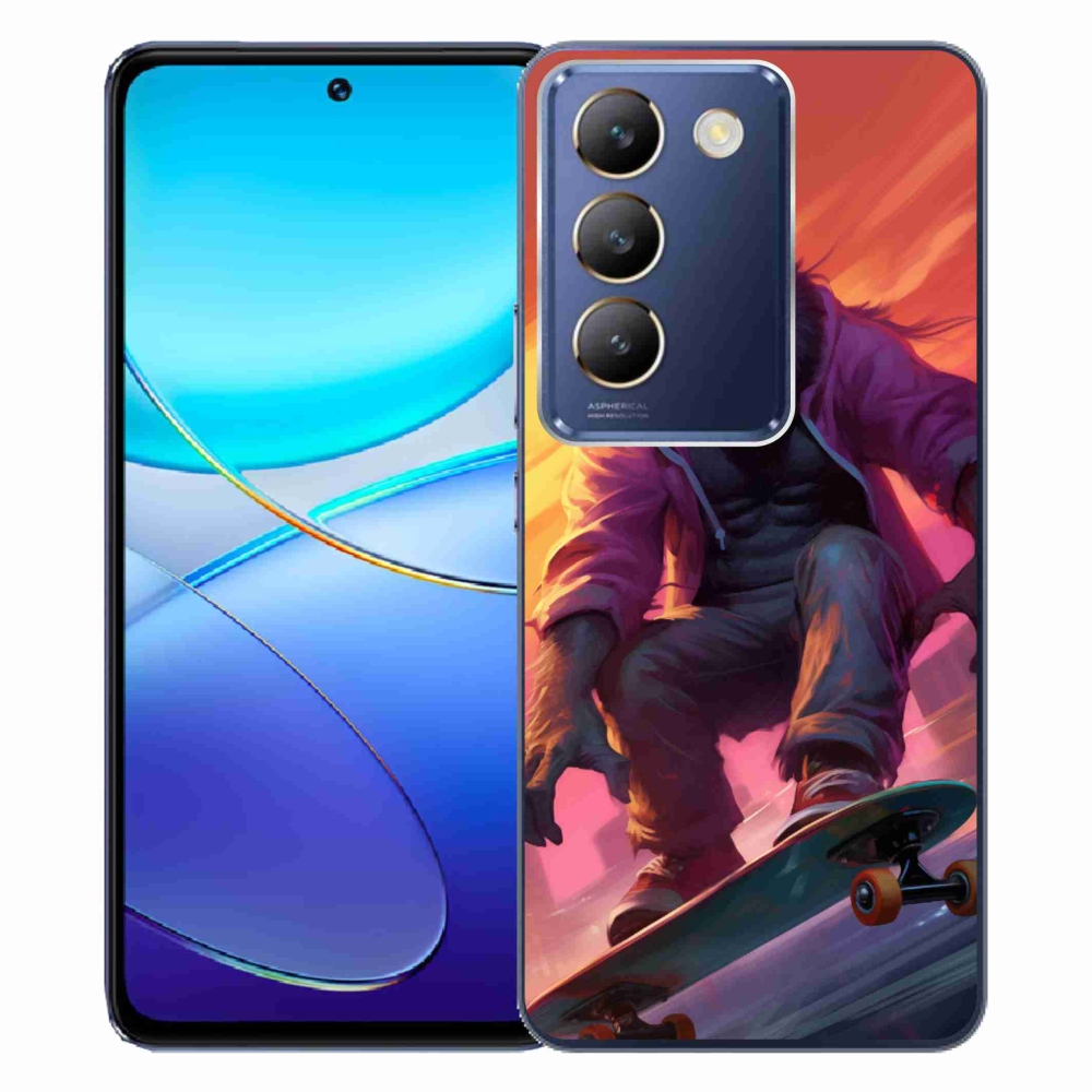 Gél borítás mmCase a Vivo V40 SE 4G/5G-hez - gorilla a gördeszkán