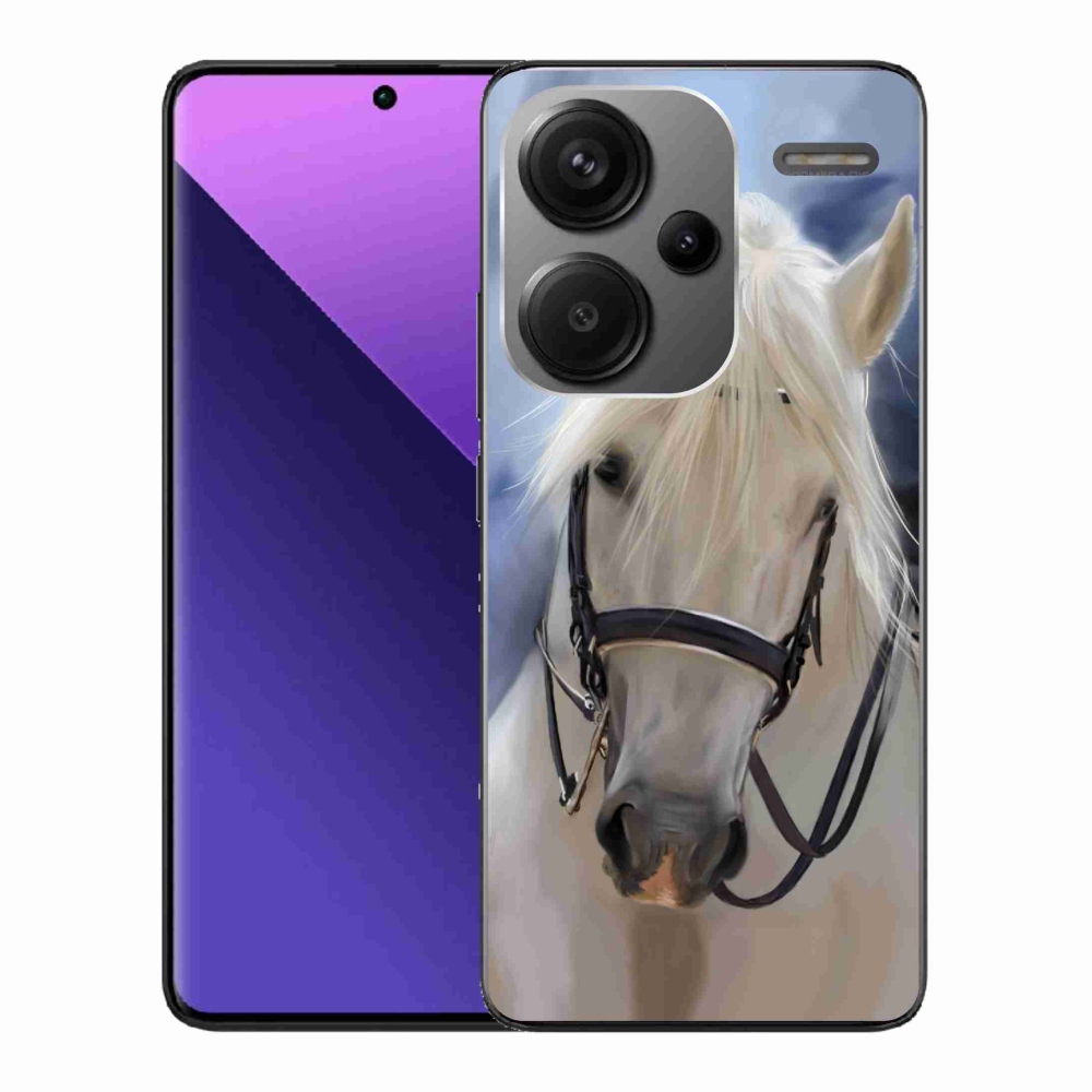 Gél borítás mmCase a Xiaomi Redmi Note 13 Pro+ 5G számára - fehér ló