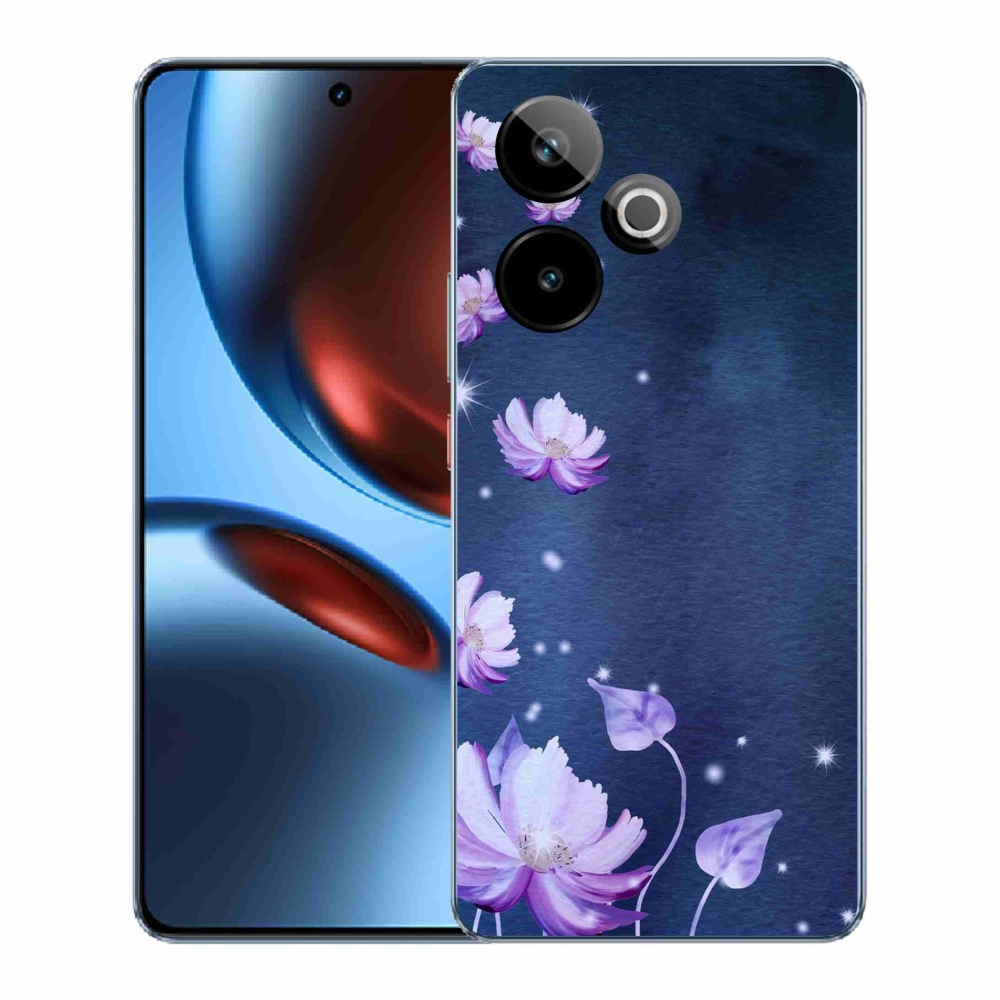 Gél borítás mmCase a Realme GT 7 5G/GT 7T 5G számára - hulló virágok
