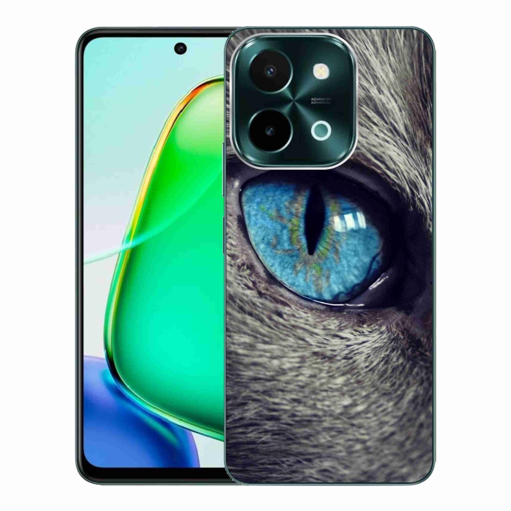 Zselés borítás mmCase a Vivo Y28-hoz - kék macskaszem