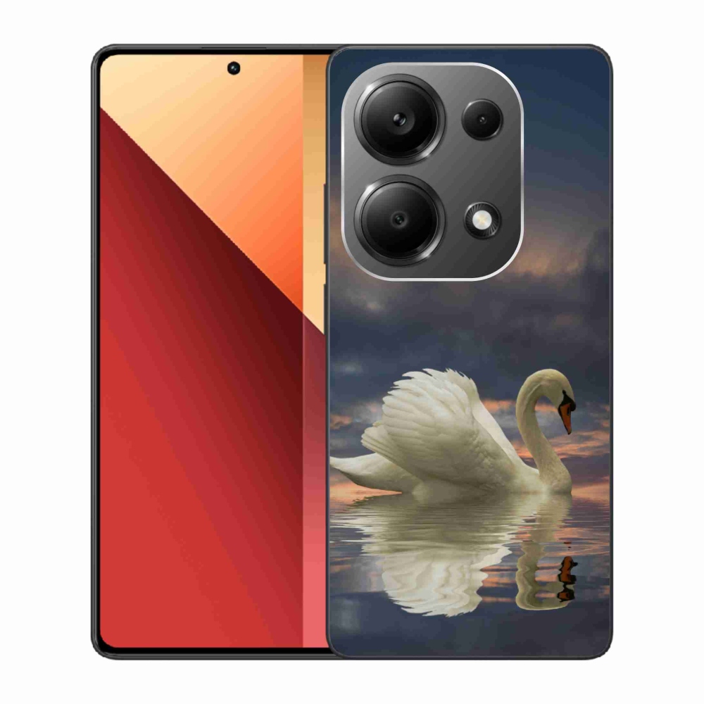 Gél borítás mmCase a Xiaomi Redmi Note 13 Pro 4G/Poco M6 Pro számára - hattyú