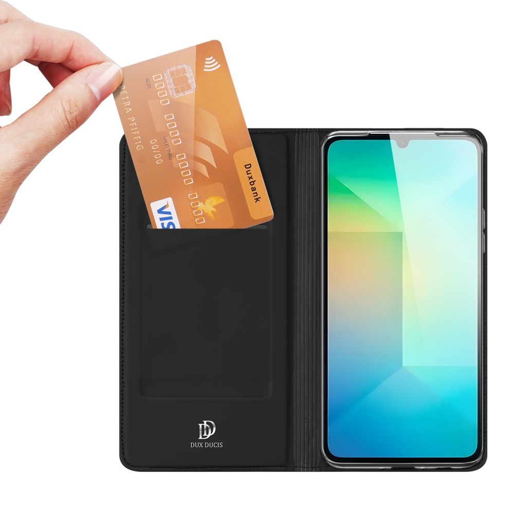 DUX könyvtáska Samsung Galaxy A26 5G - fekete színben