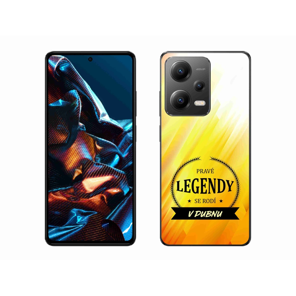 Gél borítás mmCase a Xiaomi Redmi Note 12 Pro 5G-n - legenda áprilisban sárga háttérrel
