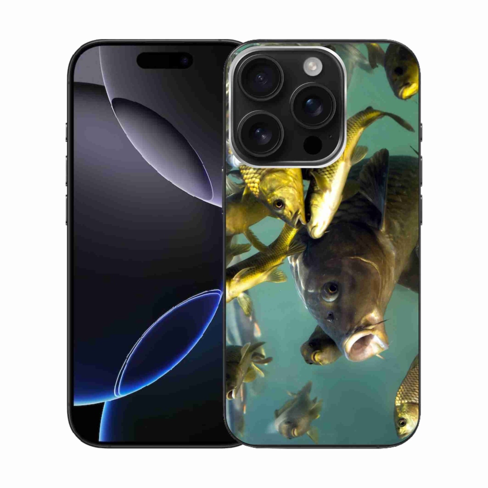 Gél tok mmCase iPhone 16 Pro készülékhez - halak iskolája