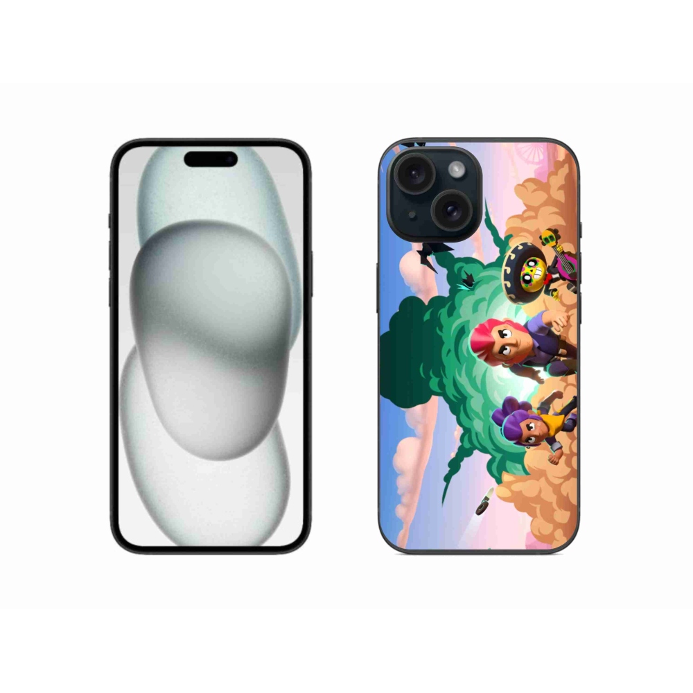 Zselés borítás mmCase iPhone 15-hez - verekedés csillagok