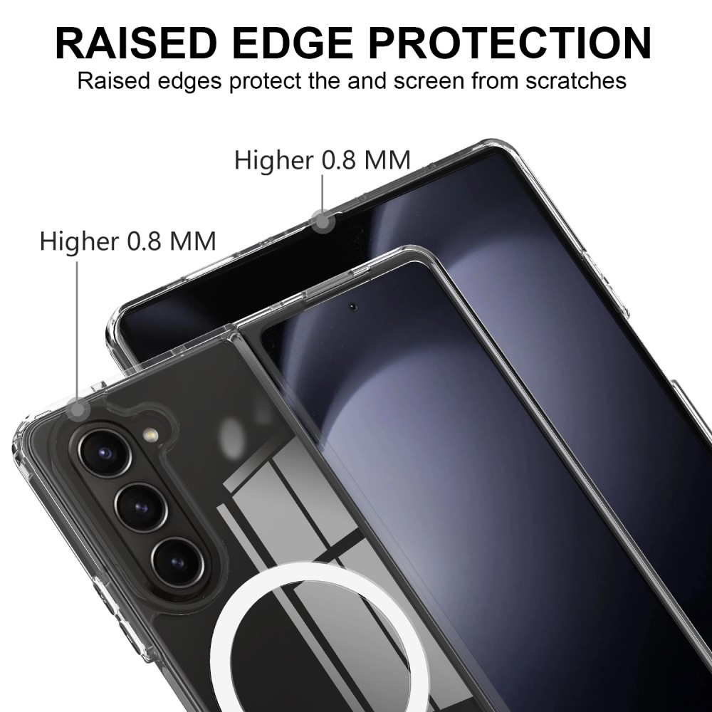 Sokkoló műanyag borítás MagSafe-val a Samsung Galaxy Z Fold6 5G készülékre - fekete