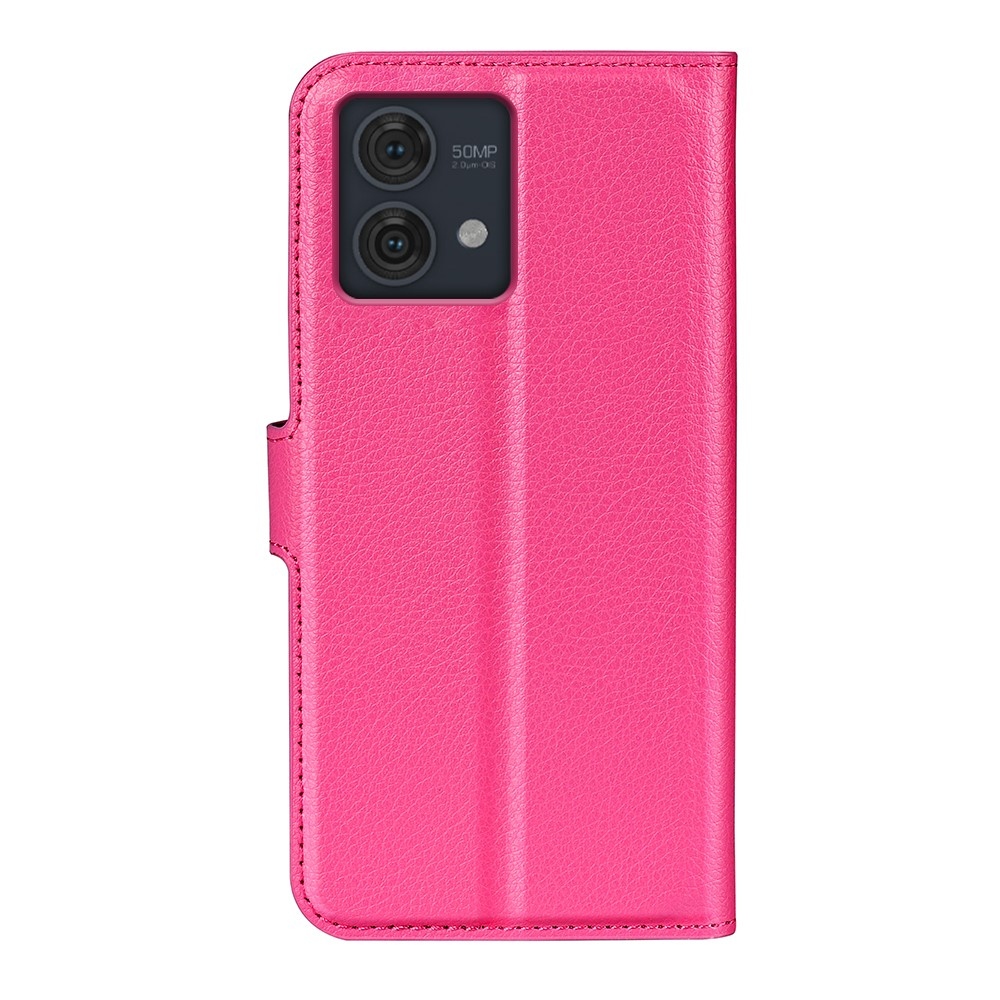 Litchi könyv tok Motorola Moto G84 5G - rózsa