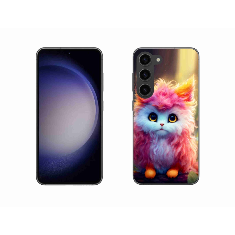 Gél borítás mmCase Samsung Galaxy S23 5G - aranyos cica 5