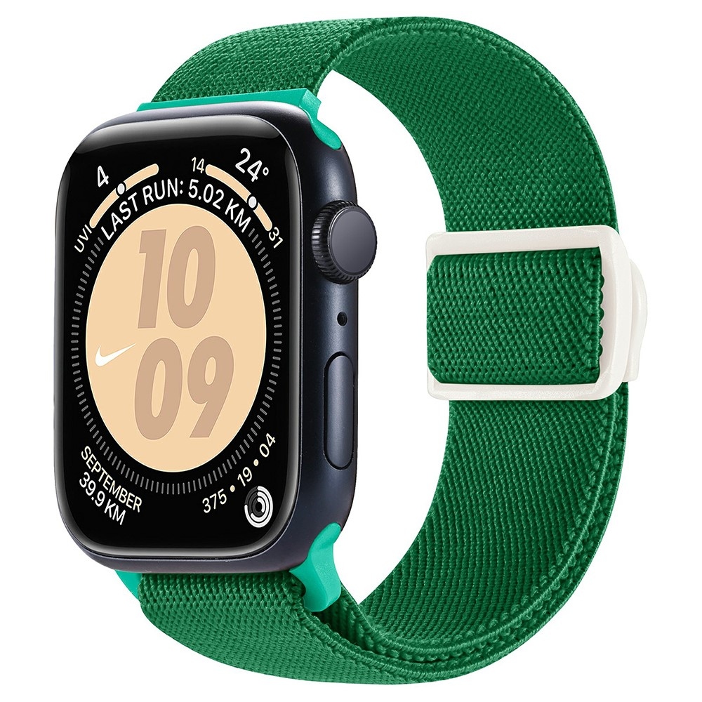Fokozatos nejlon szíj Apple Watch Ultra/Ultra 2 49mm/SE/SE 2022/2023 44mm/9/8/7 45mm/6/5/4 44mm/3/2/1 42 mm-es Apple Watch Ultra/Ultra 2 órához - zöld színű