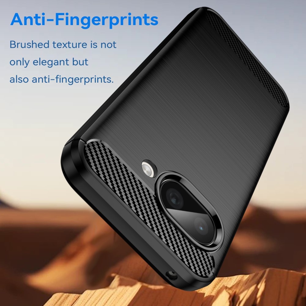 Szénálló zselés tok a Google Pixel 9a készülékhez - fekete