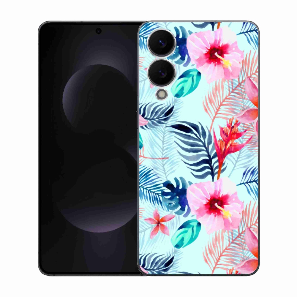 Gél borítás mmCase Samsung Galaxy S25 Edge készülékhez - virágok