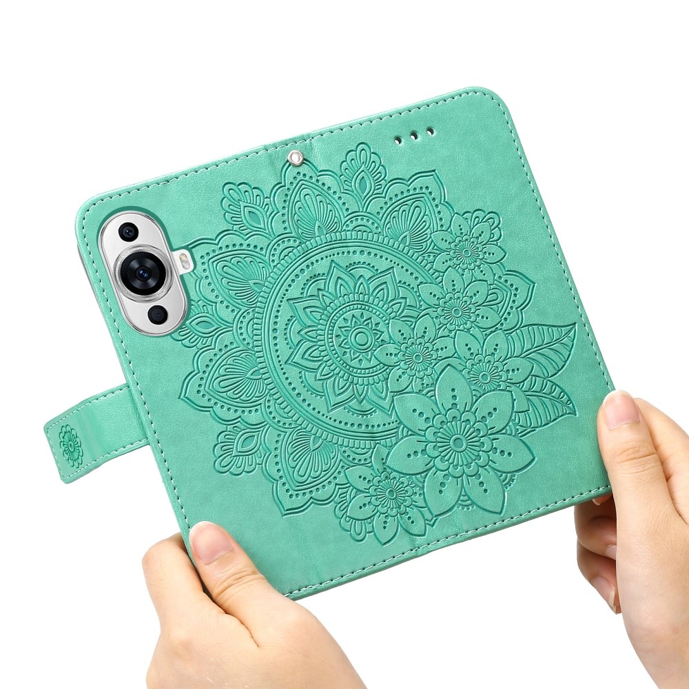 Mandala könyvtáska Huawei Nova 11 készülékhez - teal színű