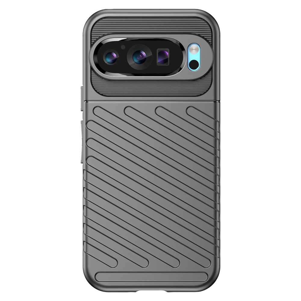 Thunder tartós zselés tok Google Pixel 9/9 Pro készülékhez - fekete