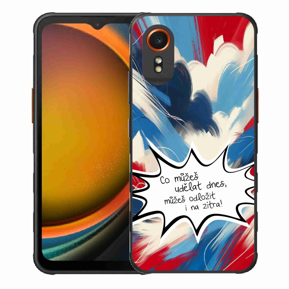 Gél borító mmCase Samsung Galaxy Xcover 7 készülékhez - vicces szöveg 9 fehér háttér