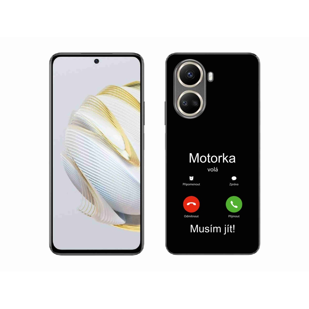 Gél borítás mmCase a Huawei Nova 10 SE-n - motoros hívások fekete háttérrel