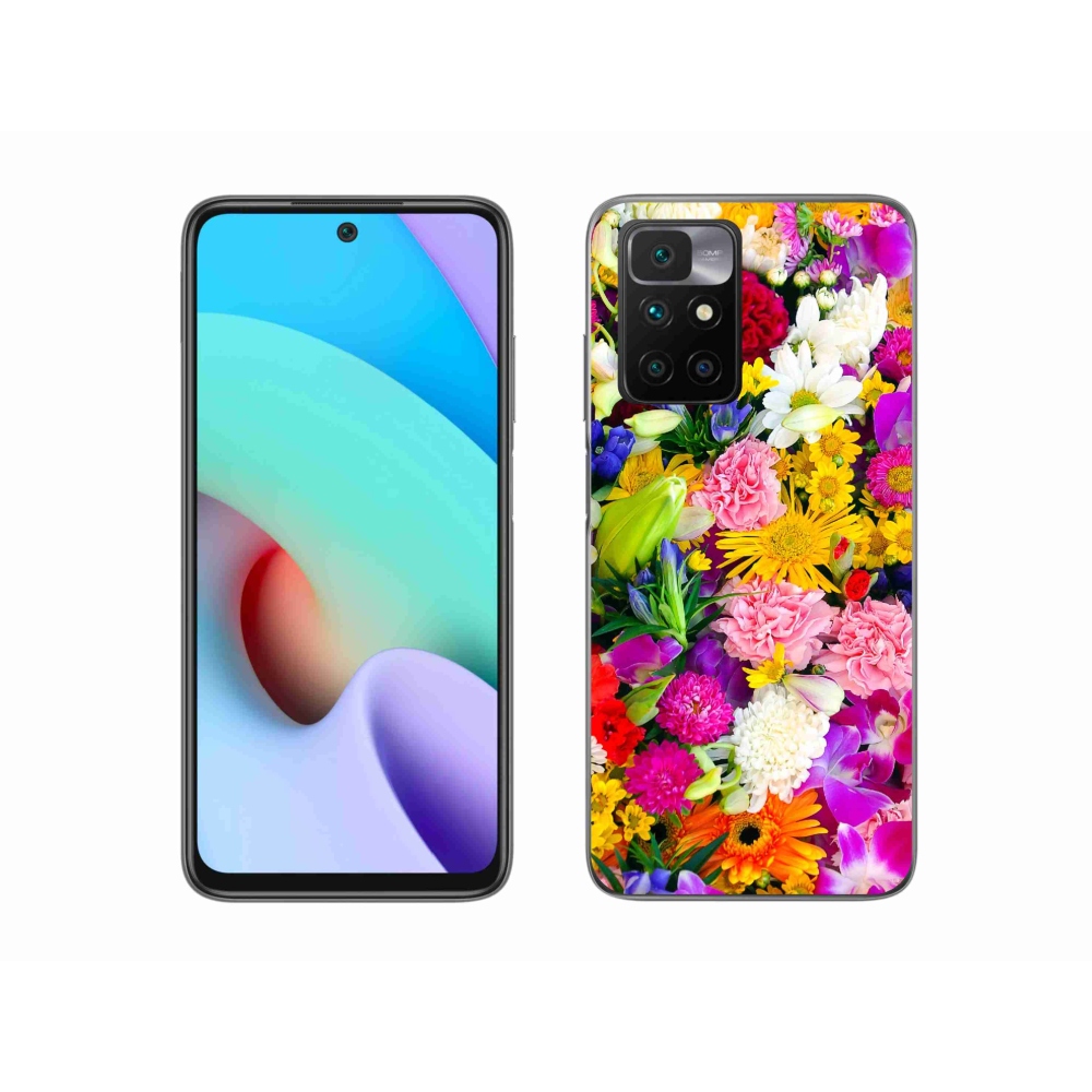 Zselés borítás mmCase a Xiaomi Redmi 10/Redmi 10 (2022) - virágok 12