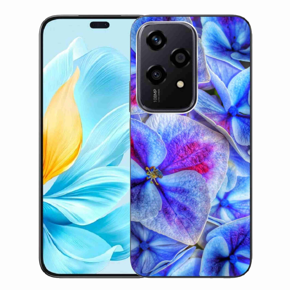Zselés borító mmCase a Honor 200 Lite 5G készülékhez - kék virágok 1
