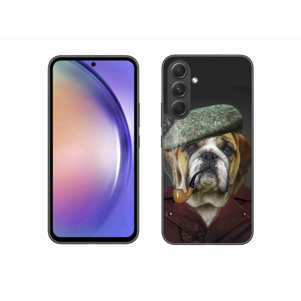 Zselés borítás mmCase Samsung Galaxy A54 5G - kutya csővel