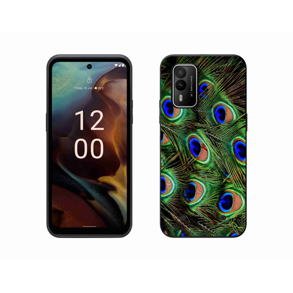 Zselés borítás mmCase a Nokia XR21 készülékhez - pávatoll