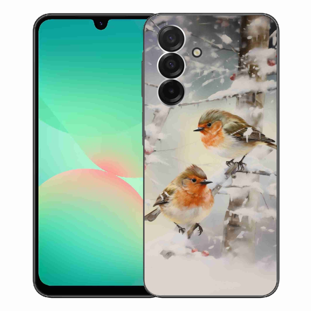 Gél borítás mmCase Samsung Galaxy A26 5G - madarak télen