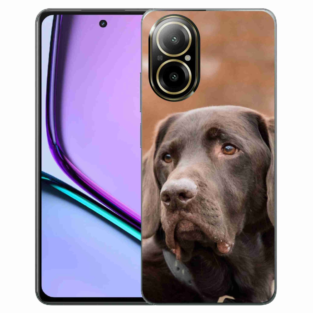 Gél tok mmCase a Realme C67 készülékhez - barna labrador