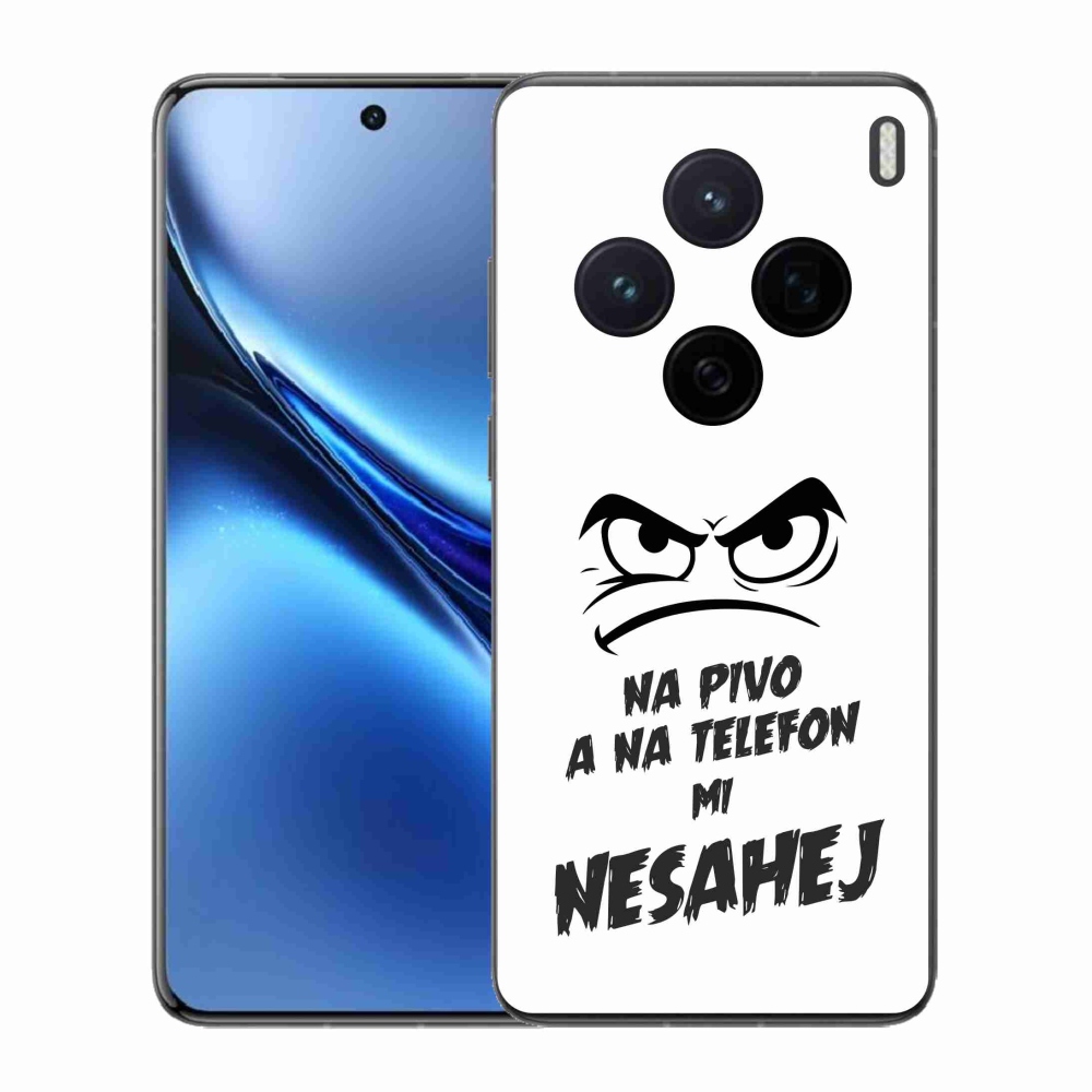 Gél borító mmCase a Vivo X200 5G-hez - sör motívum 2 fehér háttérrel