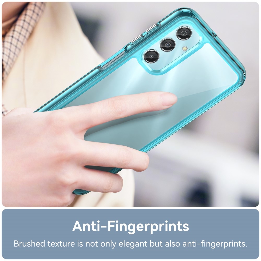 Gél tok kemény hátlappal Samsung Galaxy A25 5G készülékhez - világoskék színben