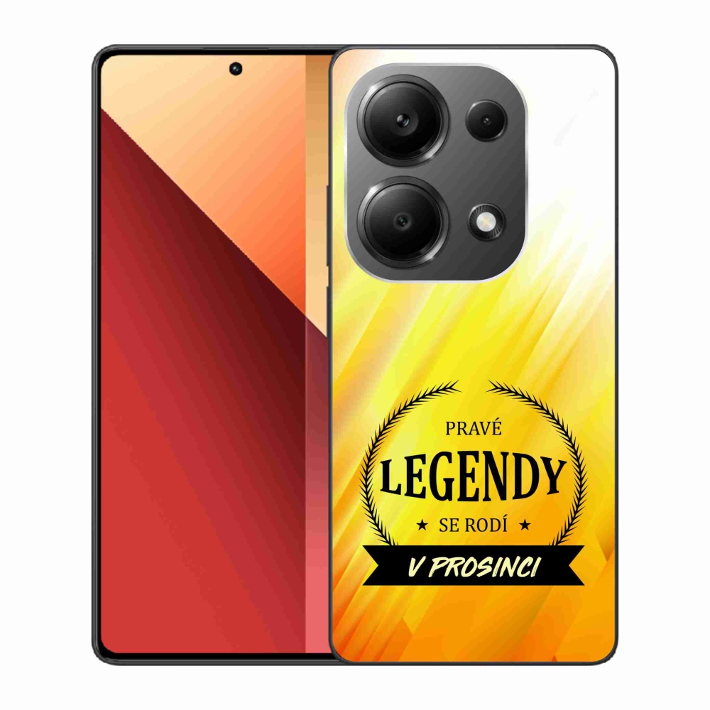 Zselés borítás mmCase a Xiaomi Redmi Note 13 Pro 4G/Poco M6 Pro - Legendák decemberi sárga háttérrel