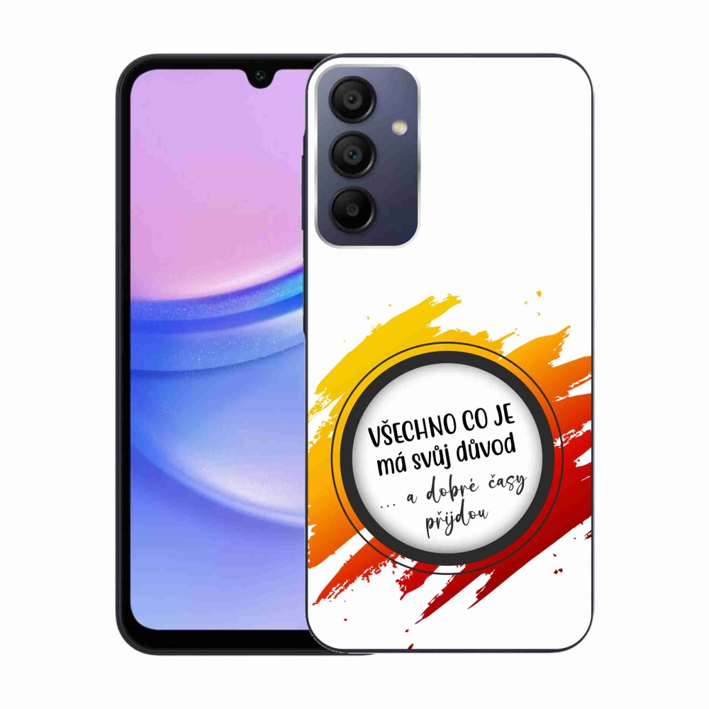 Gél borítás mmCase Samsung Galaxy A15 4G/5G - idézet 3 fehér háttér