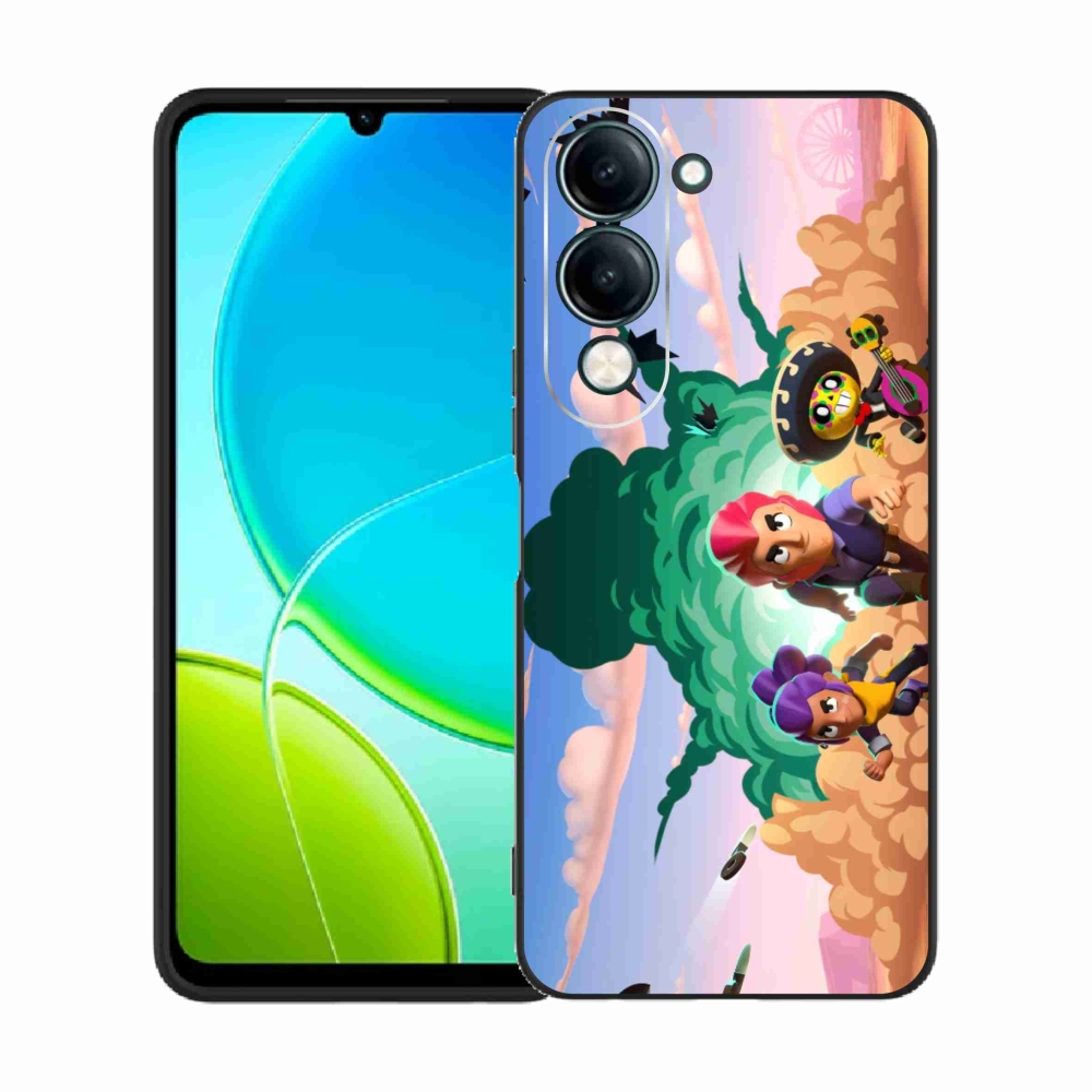 Gél borítás mmCase a Vivo Y29s 5G-hez - verekedés csillagok
