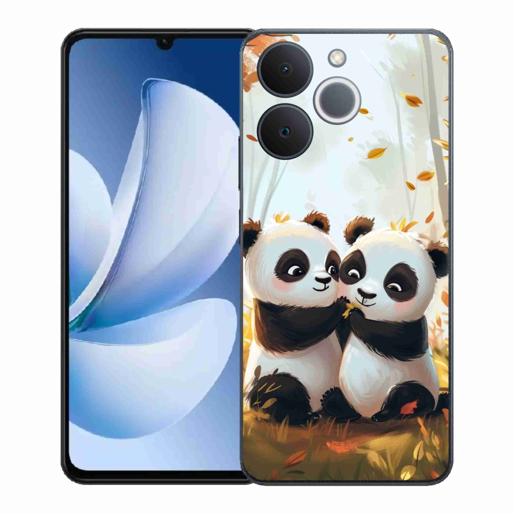 Zselés borítás mmCase a Realme Note 70T készülékhez - pandák