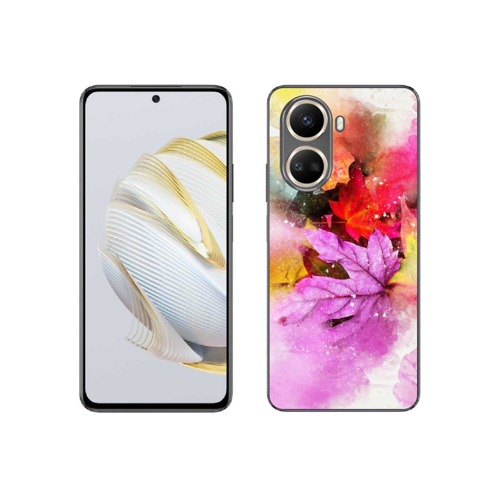 Gél borító mmCase a Huawei Nova 10 SE-hez - színes levelek