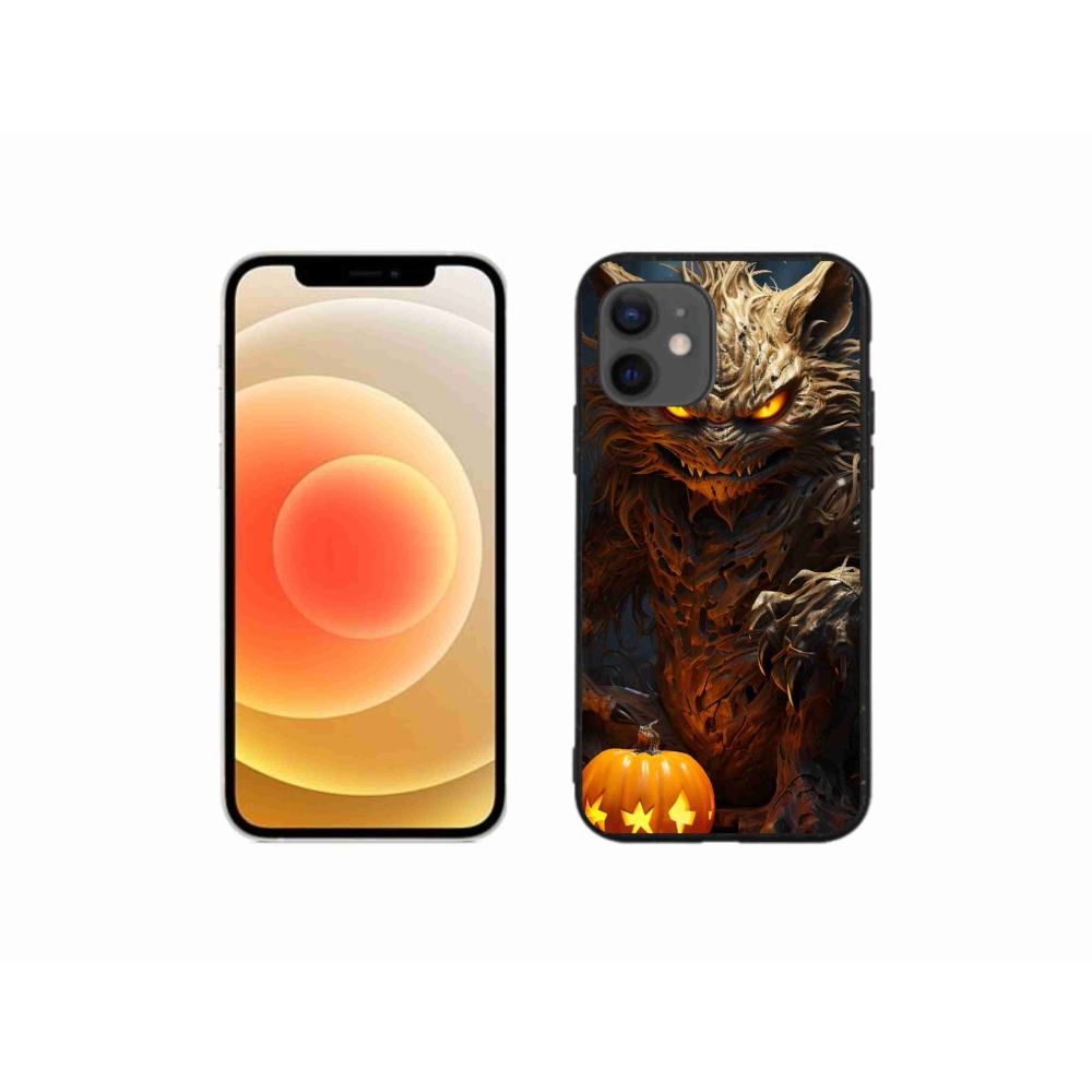 Zselés borítás mmCase iPhone 12 mini készülékhez - Halloween szörnyeteg