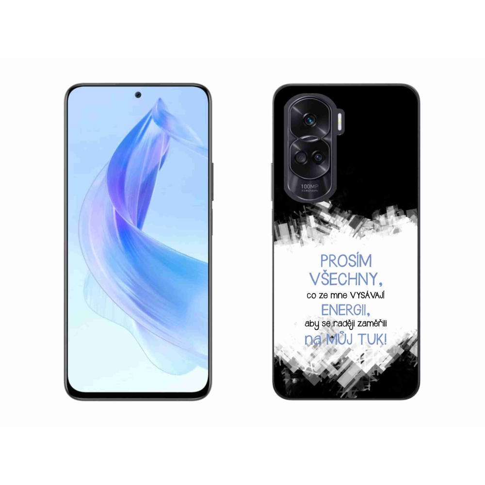Gél borító mmCase a Honor 90 Lite készülékhez - vicces szöveg 1 kék